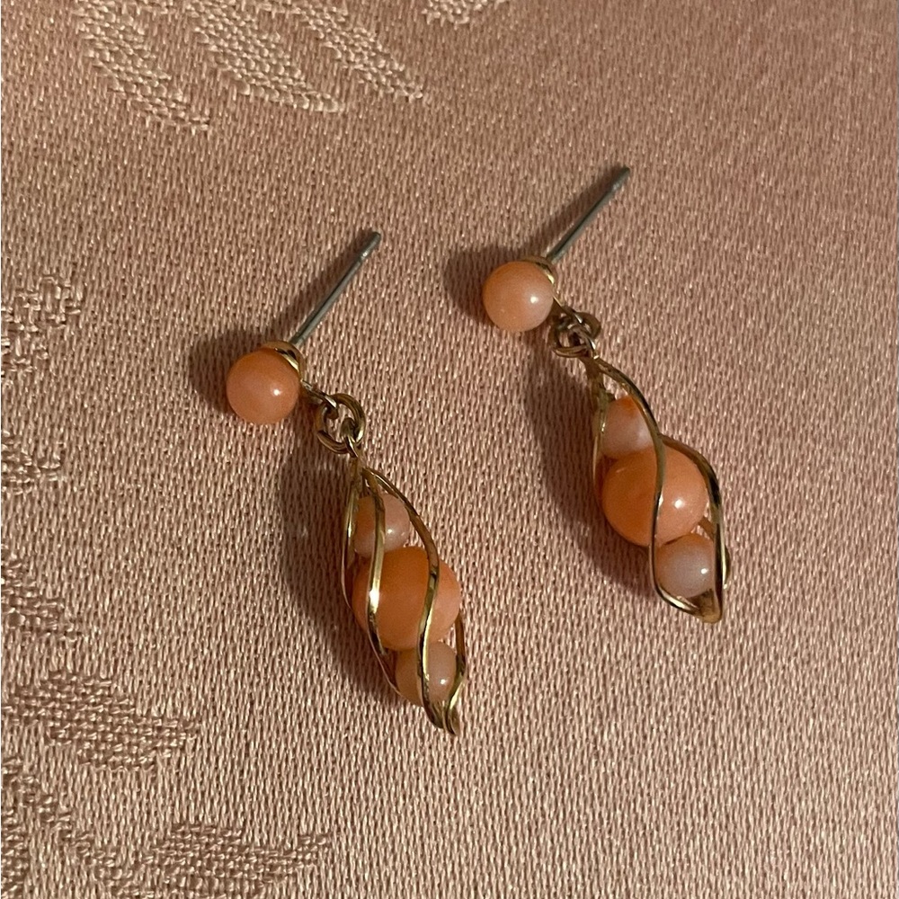 Vintage Art Nouveau Elven Dangle Earrings
